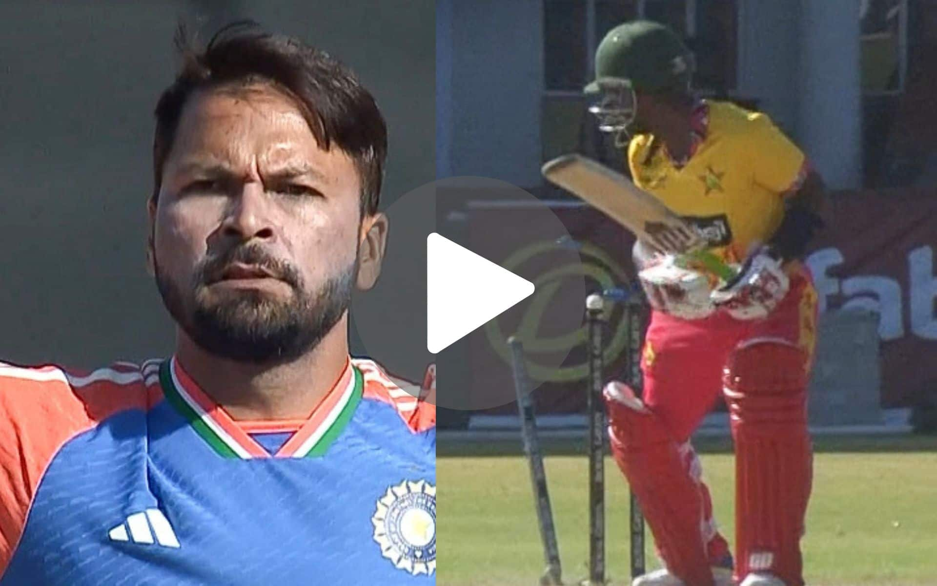 [Watch] Mukesh Kumar's New-Ball Antics As He Cleans Up Madhevere For A 3-Ball Duck